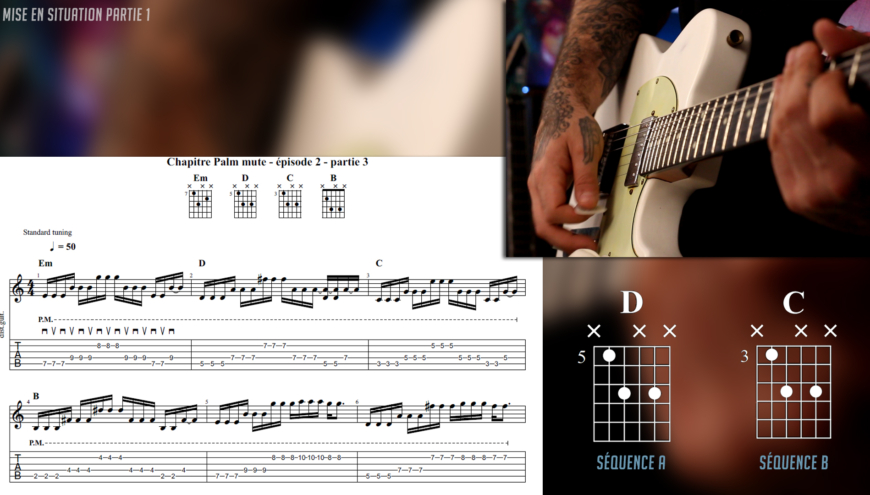 démonstration de lé méthode d'apprentissage de la guitare en vidéo